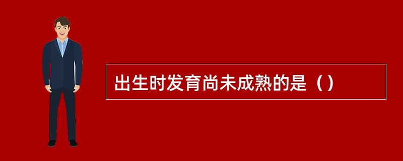 出生时发育尚未成熟的是（）