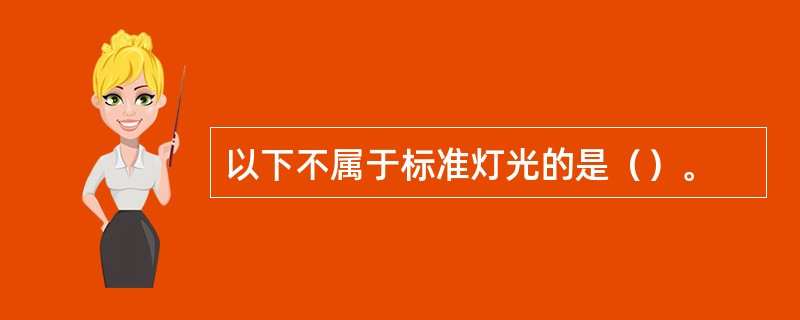 以下不属于标准灯光的是（）。