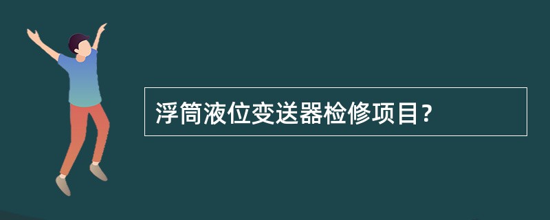 浮筒液位变送器检修项目？