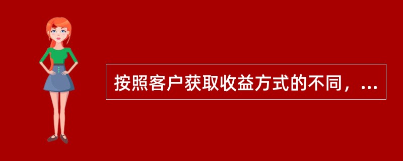 按照客户获取收益方式的不同，理财计划可以分为（）。