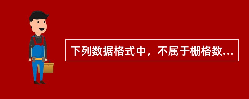 下列数据格式中，不属于栅格数据格式的是（）。