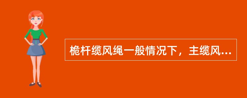 桅杆缆风绳一般情况下，主缆风绳不少于（）根。