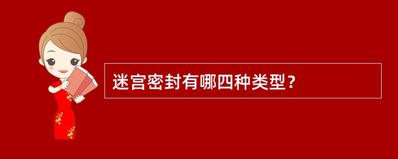 迷宫密封有哪四种类型？