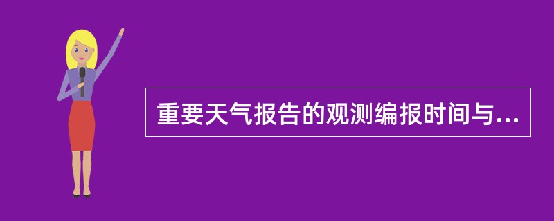 重要天气报告的观测编报时间与危险报、航空报或地面天气报重叠时，应先发报危险报，后