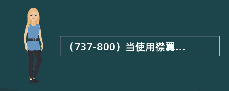 （737-800）当使用襟翼30着陆时（）。