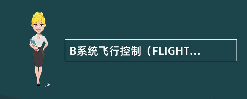 B系统飞行控制（FLIGHT CONTROL）开关在备用方向舵（STBT RUD