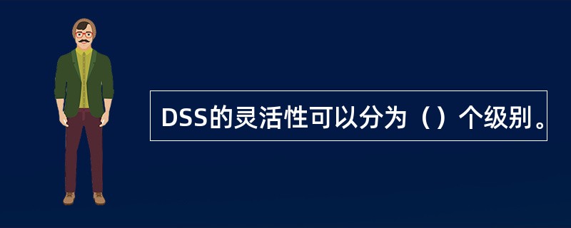 DSS的灵活性可以分为（）个级别。