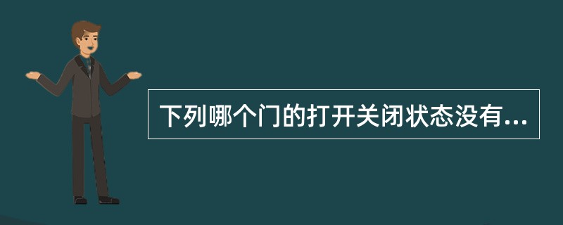 下列哪个门的打开关闭状态没有在驾驶舱内显示：（）.