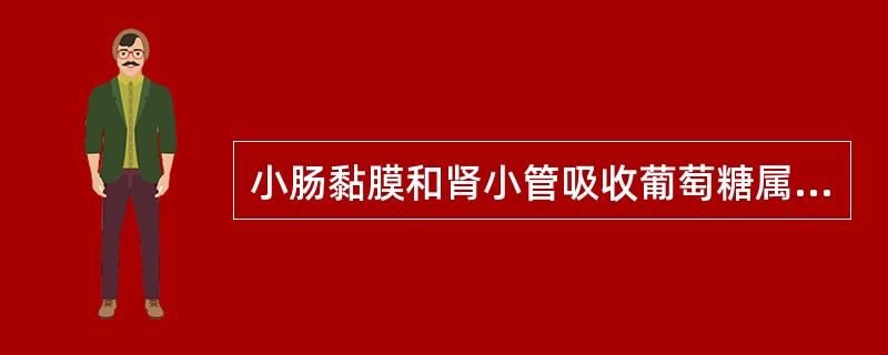 小肠黏膜和肾小管吸收葡萄糖属于（）