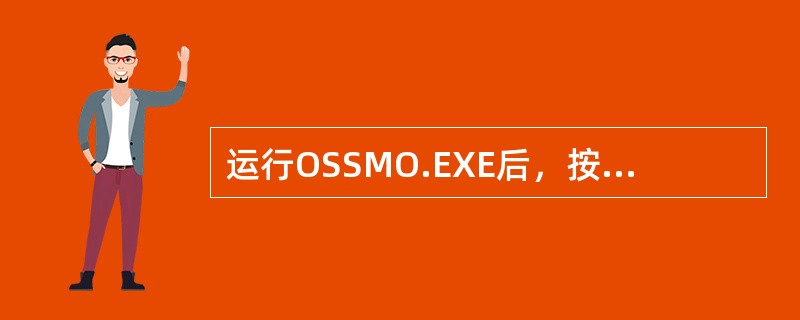 运行OSSMO.EXE后，按先后顺序点击图标（）进行A文件审核。