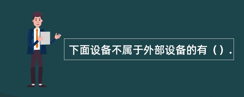 下面设备不属于外部设备的有（）.