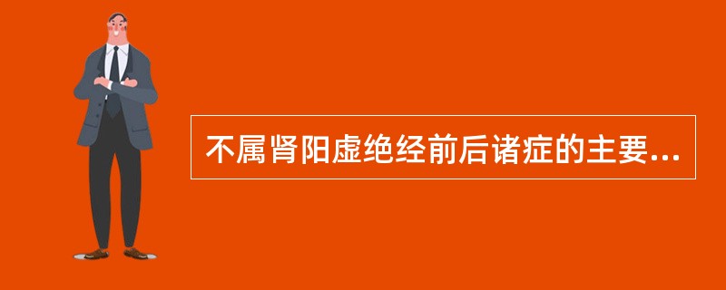 不属肾阳虚绝经前后诸症的主要临床表现是（）。