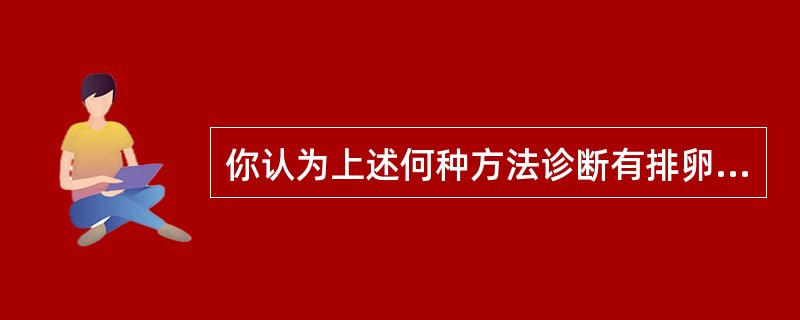 你认为上述何种方法诊断有排卵型功血最不可靠（）。