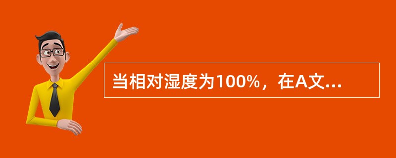 当相对湿度为100%，在A文件中应表示为（）。