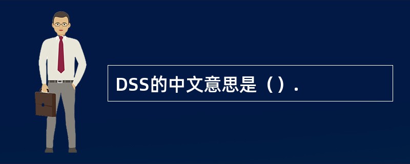 DSS的中文意思是（）.