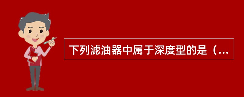 下列滤油器中属于深度型的是（）。