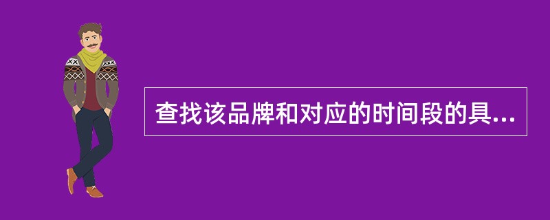 查找该品牌和对应的时间段的具体货源投放情况应该重点关注哪些问题？