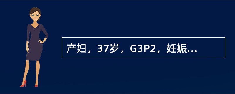 产妇，37岁，G3P2，妊娠32+3周，今天突然全身抽搐1次，急诊入院。检查发现