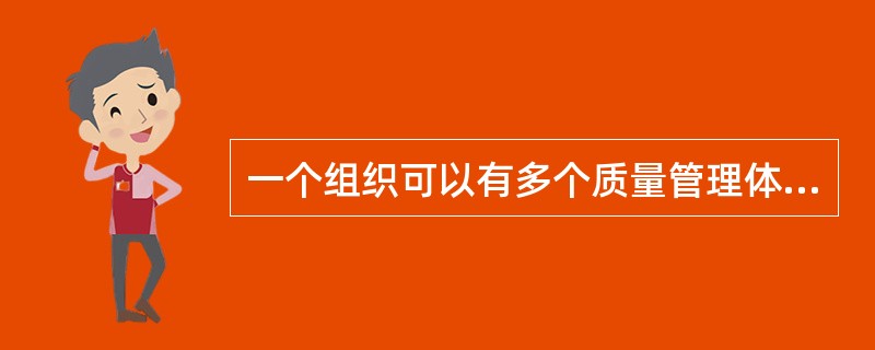 一个组织可以有多个质量管理体系，但可以同时只存在一个相同的质量保证体系（）