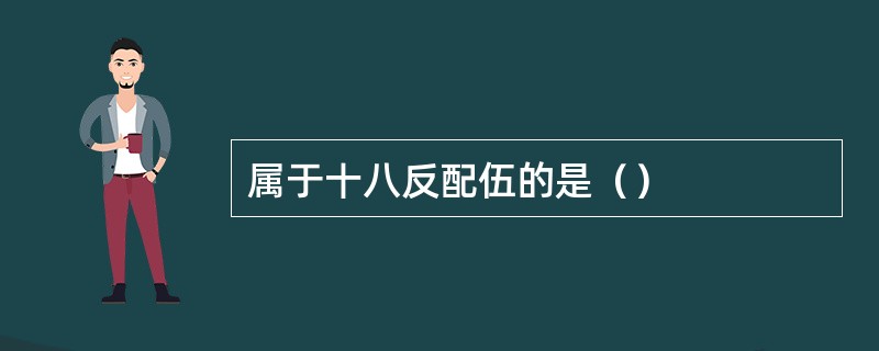 属于十八反配伍的是（）