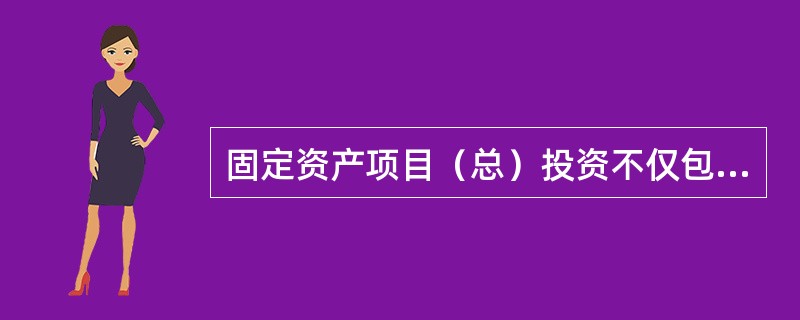 固定资产项目（总）投资不仅包括固定资产项目建设所需的投资，还包括流动资金投资，即