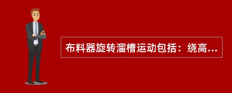 布料器旋转溜槽运动包括：绕高炉中心线的回转运动和在垂直平面内改变溜槽倾角的运动。