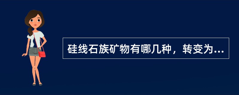 硅线石族矿物有哪几种，转变为莫来石的反应式？