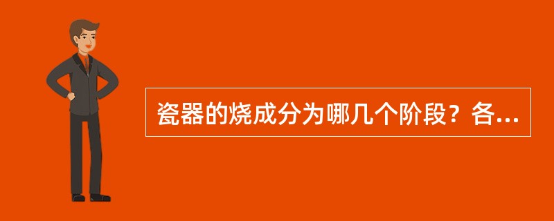 瓷器的烧成分为哪几个阶段？各阶段的范围如何？烧成工艺上应如何控制？