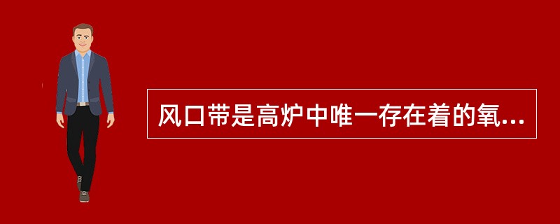 风口带是高炉中唯一存在着的氧化性区域。