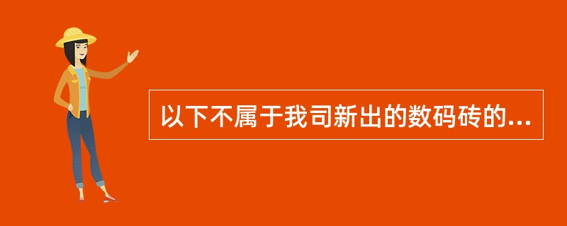 以下不属于我司新出的数码砖的是（）。