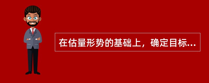 在估量形势的基础上，确定目标、选定基本方案指的是（）。