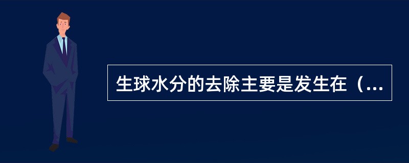 生球水分的去除主要是发生在（）工艺段。