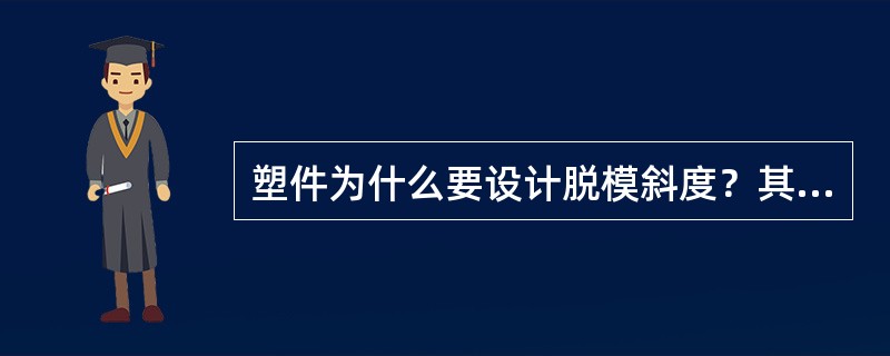 塑件为什么要设计脱模斜度？其大小取决于什么？