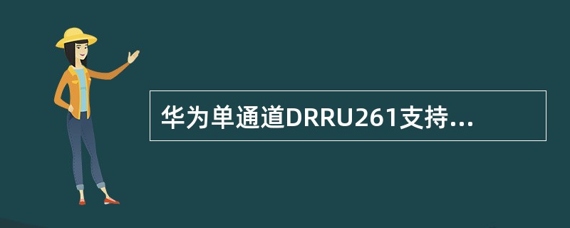 华为单通道DRRU261支持频段有（）