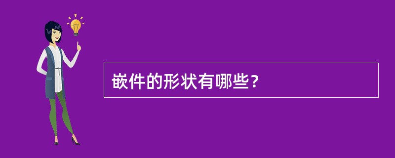 嵌件的形状有哪些？