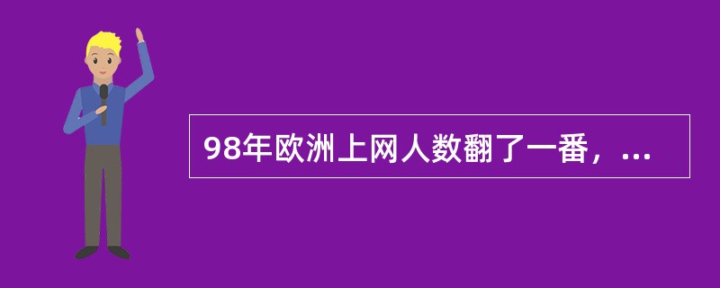 98年欧洲上网人数翻了一番，推动Internet应用普及的主要原因来自（）。