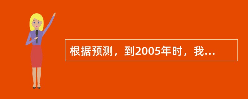 根据预测，到2005年时，我国的Internet国际出口带宽将达到（）。