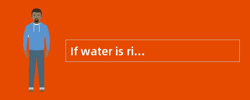 If water is rising in the bilge of a lif