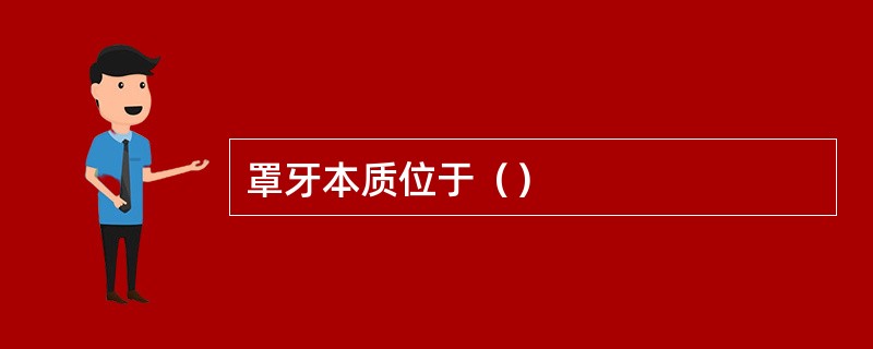 罩牙本质位于（）