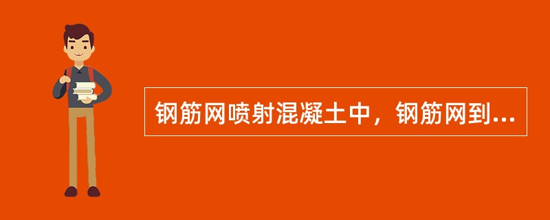 钢筋网喷射混凝土中，钢筋网到岩面的距离不小于30毫米（）