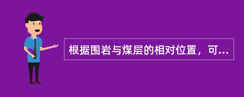 根据围岩与煤层的相对位置，可将煤层顶板分为（）