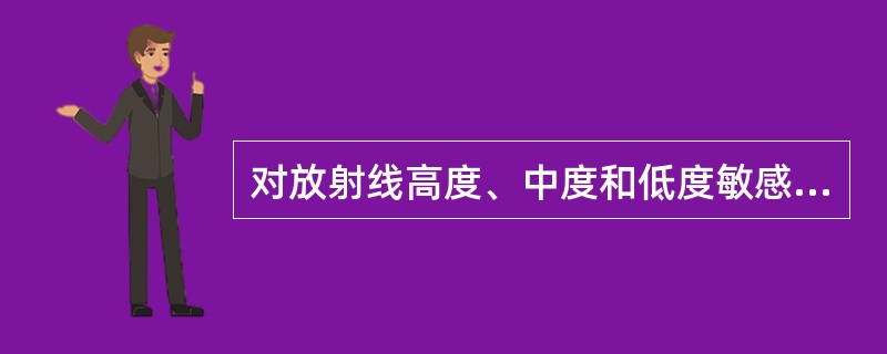 对放射线高度、中度和低度敏感的常见肿瘤有哪些？