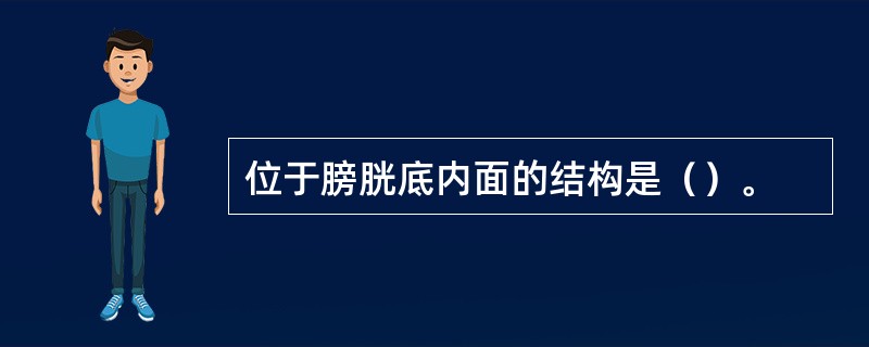 位于膀胱底内面的结构是（）。