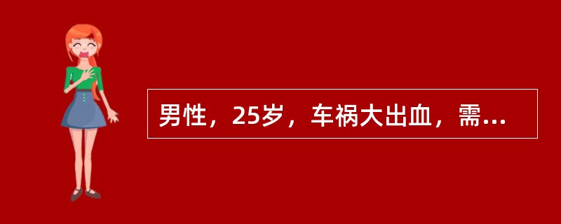 男性，25岁，车祸大出血，需急诊手术，但无法取得患者意见又无家属或者关系人在场，