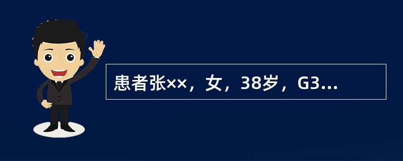 患者张××，女，38岁，G3P1A1L1。因"停经31周，下肢水肿1个月，发现血