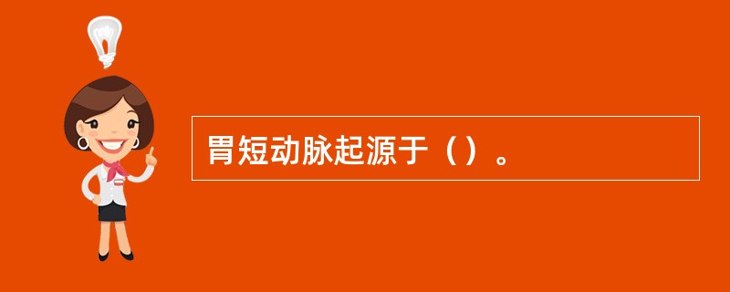 胃短动脉起源于（）。