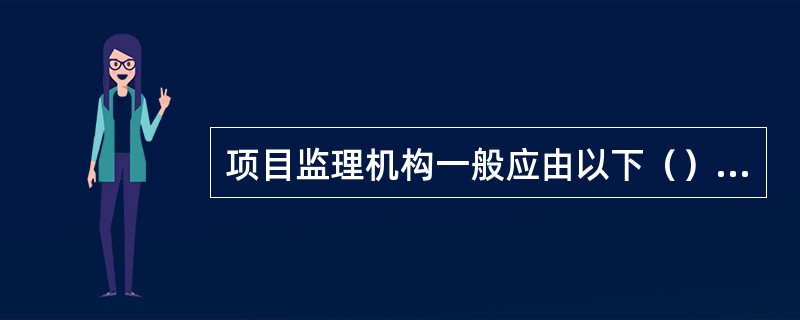 项目监理机构一般应由以下（）人员组成。