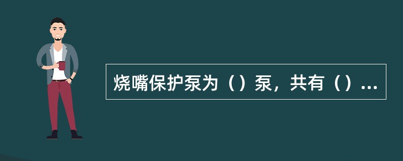 烧嘴保护泵为（）泵，共有（）台。