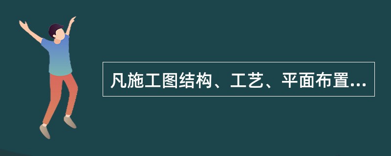 凡施工图结构、工艺、平面布置等有重大改变，或变更部分超过图面()的，应当重新绘制