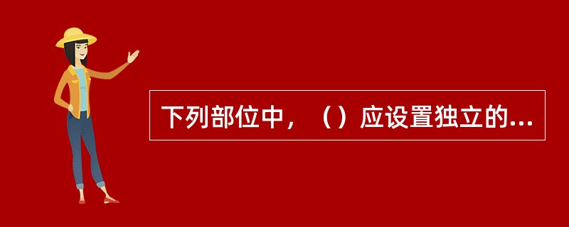 下列部位中，（）应设置独立的机械加压送风的防烟设施?